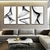 Trio de Quadros Decorativos Abstrato Keely