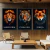Trio de Quadros Decorativos Savage