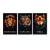 Trio de Quadros Decorativos Savage - comprar online