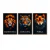 Trio de Quadros Decorativos Savage na internet
