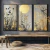 Trio de Quadros Decorativos La Lune