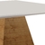 Mesa de Jantar Olivara com Tampo Quadrado Laqueado com Vidro - DECORAÇÕES MÓVEIS