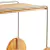 Imagem do Carrinho Bar Essence Laminado Natural com Estrutura em Metal Champagne