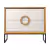 Buffet Loft 2 Gavetas com Portas Laqueadas em Pés em Metal Preto - DECORAÇÕES MÓVEIS