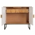 Buffet Winner 2 Gavetas com Portas Laqueadas em Pés em Metal Preto - comprar online