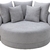 Chaise Stark Redonda com Almofadas Soltas e Braço - DECORAÇÕES MÓVEIS