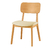 Cadeira de Jantar Porto 01 Encosto Laminado Amêndoa Linho Bege 158 - Pronta Entrega - comprar online