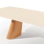 Mesa de Jantar Bari Retangular Tampo Barril Com Vidro - DECORAÇÕES MÓVEIS