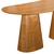 Mesa de Jantar Valverde com Tampo Oval Laminado Natural na internet