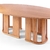 Imagem do Mesa de Jantar Rovere com Tampo Orgânico Oval Laminado e Base Vazada