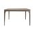 Mesa de Jantar Yves Quadrada 1,40m Laqueada com Vidro Fendi - Pronta Entrega