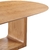 Imagem do Mesa de Jantar Gardenia Tampo Oval Laminado e Base Robusta Ripada