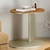 Mesa de Apoio Lateral Ipê Redonda Laminada com Base Laqueada - DECORAÇÕES MÓVEIS