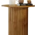 Imagem do Mesa de Apoio Lateral Lua Redonda Laminada com Base Frisada