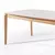 Mesa de Jantar Orleans 1,80 x 1,00m Amêndoa / Laqueado com Vidro Off White - Pronta Entrega - DECORAÇÕES MÓVEIS