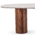 Imagem do Mesa de Jantar Ametista com Tampo Laqueado Vidro Orgânico e Base Ripada