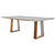 Conjunto Mesa de Jantar Boston Tampo Laqueado com Vidro e 06 Cadeiras Anabelly - DECORAÇÕES MÓVEIS