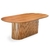 Mesa de Jantar Vita Tampo Orgânico Oval Laminado e Base Ripada - comprar online