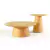 Conjunto de Mesa Lateral Baobá 60cm e 35cm com Tampo Laminado