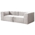 Sofá Cubo Box Modular 02 Lugares Feito com Espuma Alta Densidade - comprar online