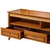 Rack Mileto Laminado 03 Gavetas e Rattan com Pés em Madeira Maciça - comprar online