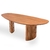 Mesa de Jantar Start Tampo Orgânico Laminado e Base Ripada - DECORAÇÕES MÓVEIS