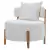 Poltrona Decorativa Seiva Curva com Almofada Solta e Pés de Madeira Maciça - comprar online