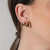 Brinco de Gota Liso Médio Banhado a Ouro 18k