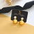 Brinco de Bola Lisa e Zircônia Banhado a Ouro 18k - comprar online