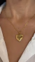 Colar Cartier com Pingente Relicário de Coração Banhado a Ouro 18k na internet