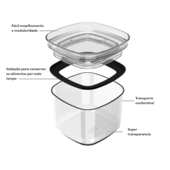 POTE HERMÉTICO ORGANIZADOR - 450 ML na internet