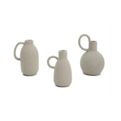 MINI VASOS EM CERÂMICA - 3 PÇS