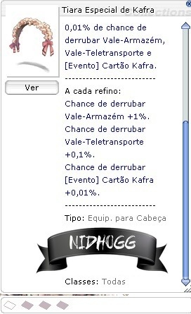 Tiara Especial de Kafra (Nidhogg) - comprar online