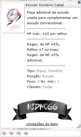 Escudo Sombrio Cabal (Nidhogg) - comprar online