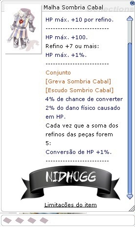 Malha Sombria Cabal (Nidhogg) - comprar online