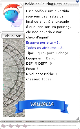 Balão de Pouring Natalino (Valhalla)