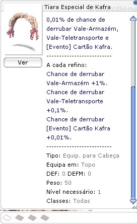 Tiara Especial de Kafra (Yggdrasil) - comprar online