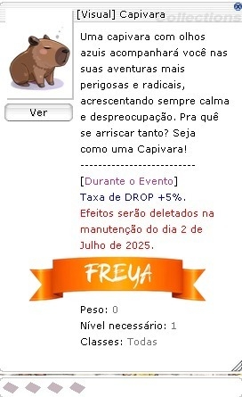 [Visual] Capivara (Freya) - comprar online