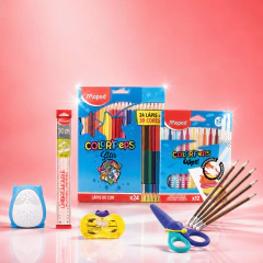 Kit 5 Material Escolar Completo Maped Kids
