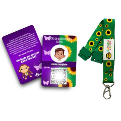 Cordão Girassol + Crachá Lúpus