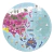 Quebra Cabeça Redondo Mapa Mundi com 208 Peças Dupla Face Janod - comprar online