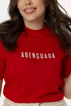 T-SHIRT PREMIUM ABENCOADA ALTO RELEVO - COR MARSALA - comprar online