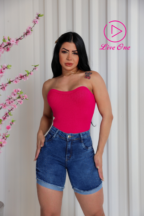 Bermuda Ciclista Jeans Feminina GOLD ✨ - comprar online