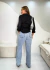 CALÇA JEANS RETA BARRA A FIO na internet