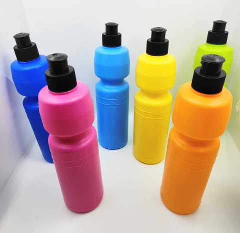 Botellas plasticas 500cc colores surtidos x 10 unidades
