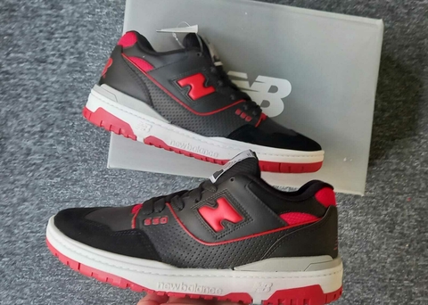 NEW BALANCE 550 NEGRA/ROJA