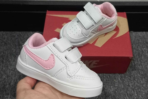 NIKE BABY BLANCA/ROSA CON ABROJOS