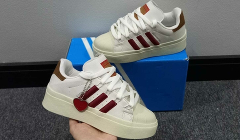 ADIDAS SUPERSTAR BONEGA BLANCO/BORDO