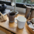 SET X2 JARROS MUG RAYAS CREMA/GRIS 325ML - comprar online