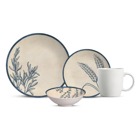 SET DE VAJILLA SPICES CON 6 VASOS DE REGALO